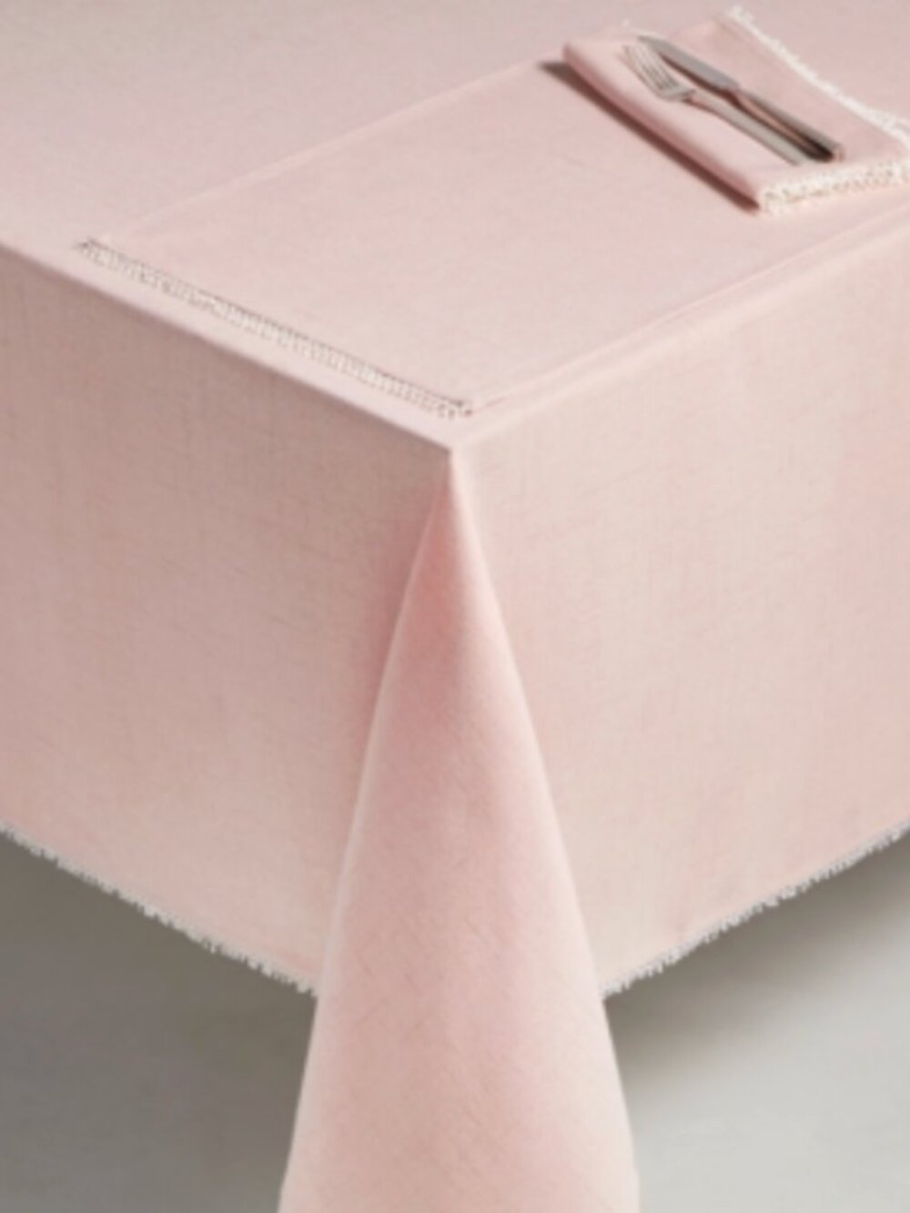 Lenox French Perle 60" X 84" Tablecloth - Blush